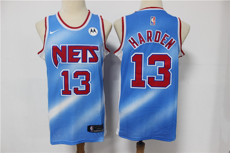 2021 Men Brooklyn Nets #13 Harden blue Home Stitched NBA Jersey